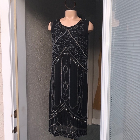 vintage flapper dress Dresses Vintage Glass Beaded Silk Flapper 2s
